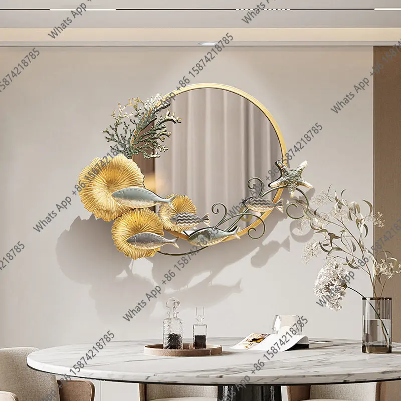 Rattan Mirror Round - Premium Arka Plan Dekoratif Ayna Kütük