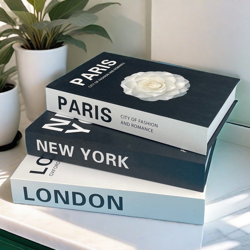 Interior Design New York - Lüks Sahte Kitap saklama kutusu Paris