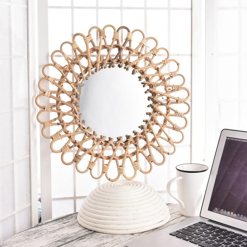 40Cm İskandinav Hasır Duvara M - Rattan Mirror Round incelemesi ve fiyatı