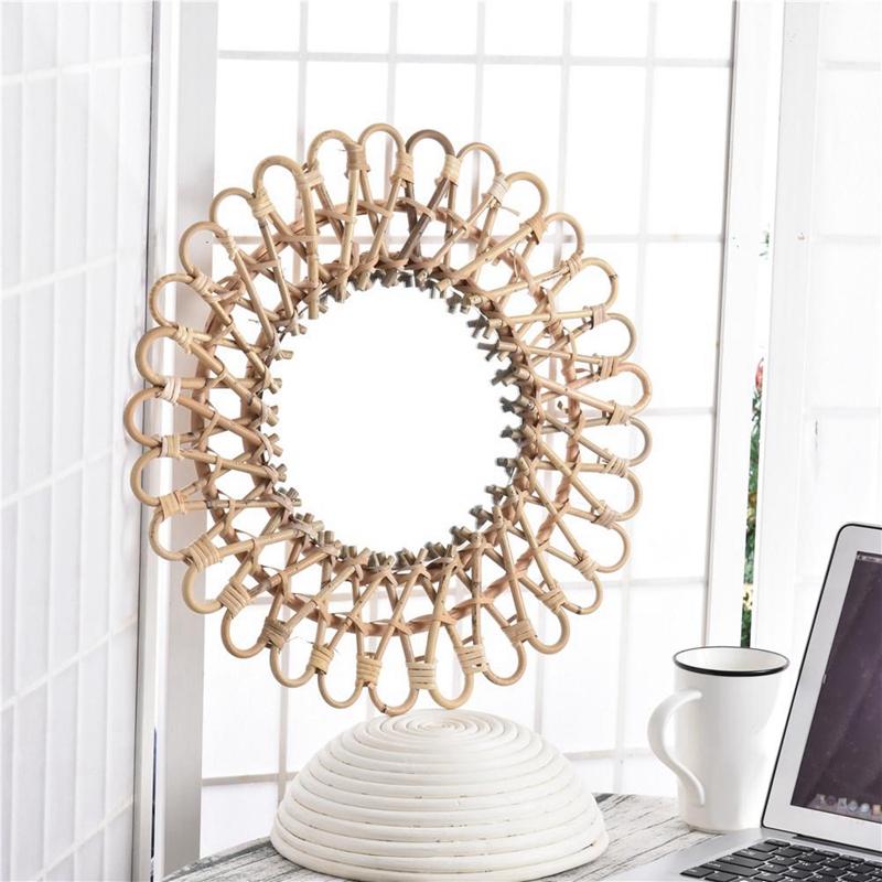 40Cm İskandinav Hasır Duvara M - Rattan Mirror Round incelemesi ve fiyatı