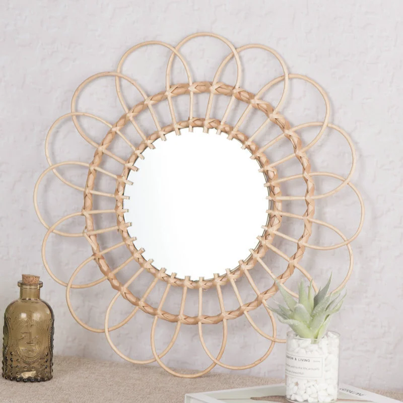 Asılı Ayna Rattan Ayçiçeği Dai - Rattan Mirror Round incelemesi ve fiyatı