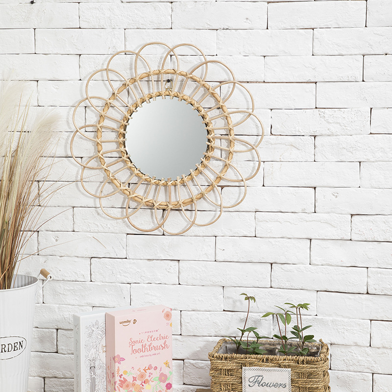 Asılı Ayna Rattan Ayçiçeği Dai - Rattan Mirror Round incelemesi ve fiyatı