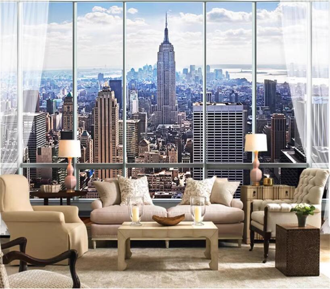 New York Sunrise 3D Pencere Şe - Interior Design New York incelemesi ve fiyatı