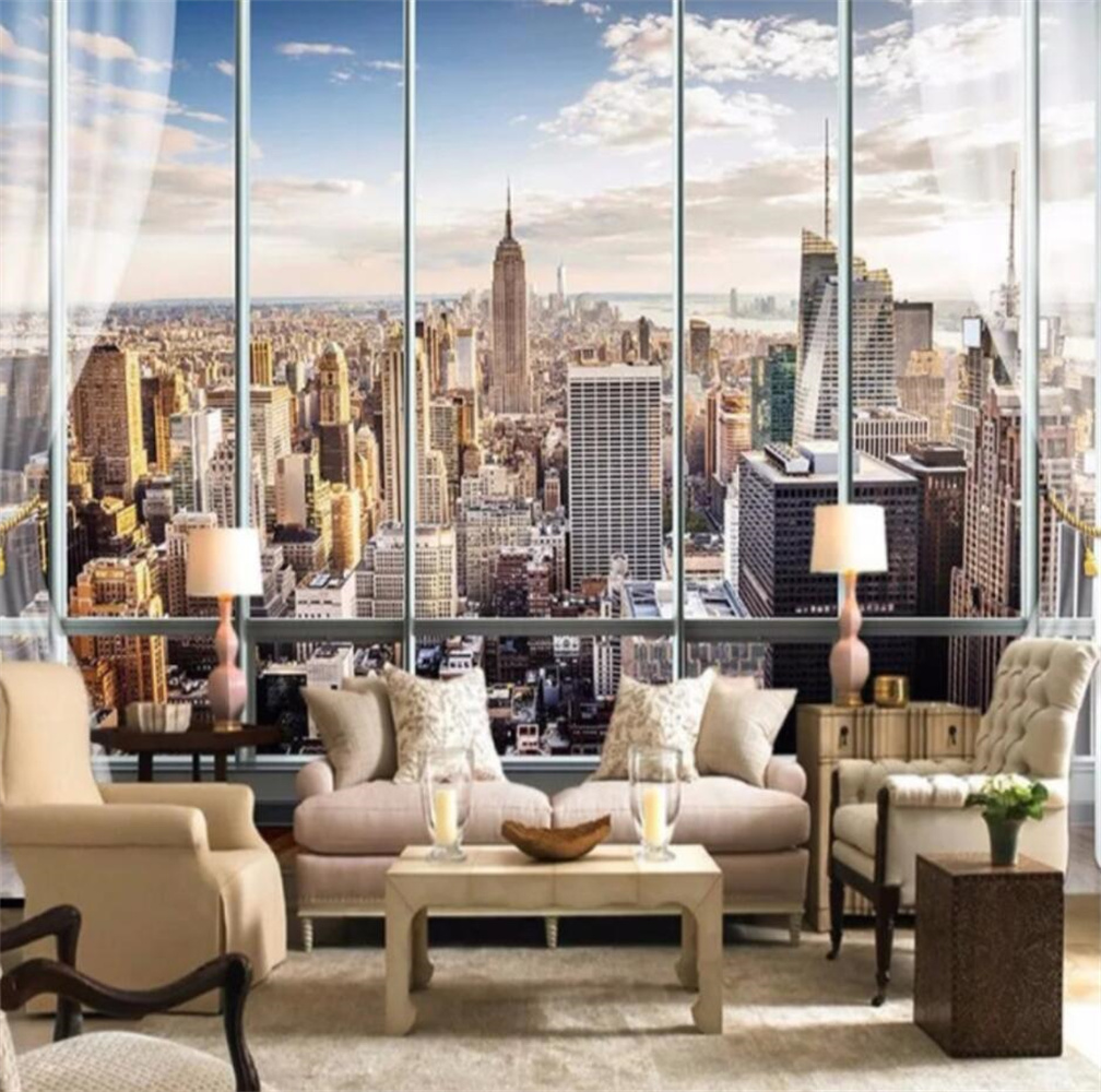 New York Sunrise 3D Pencere Şe - Interior Design New York incelemesi ve fiyatı