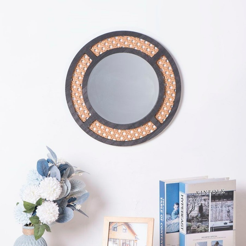 Yaratıcı Dekoratif Ayna El Yap - Rattan Mirror Round incelemesi ve fiyatı