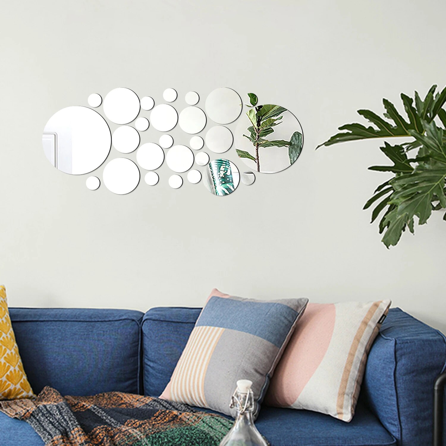 26PCS Geometrik Dairesel Krist - Rattan Mirror Round incelemesi ve fiyatı