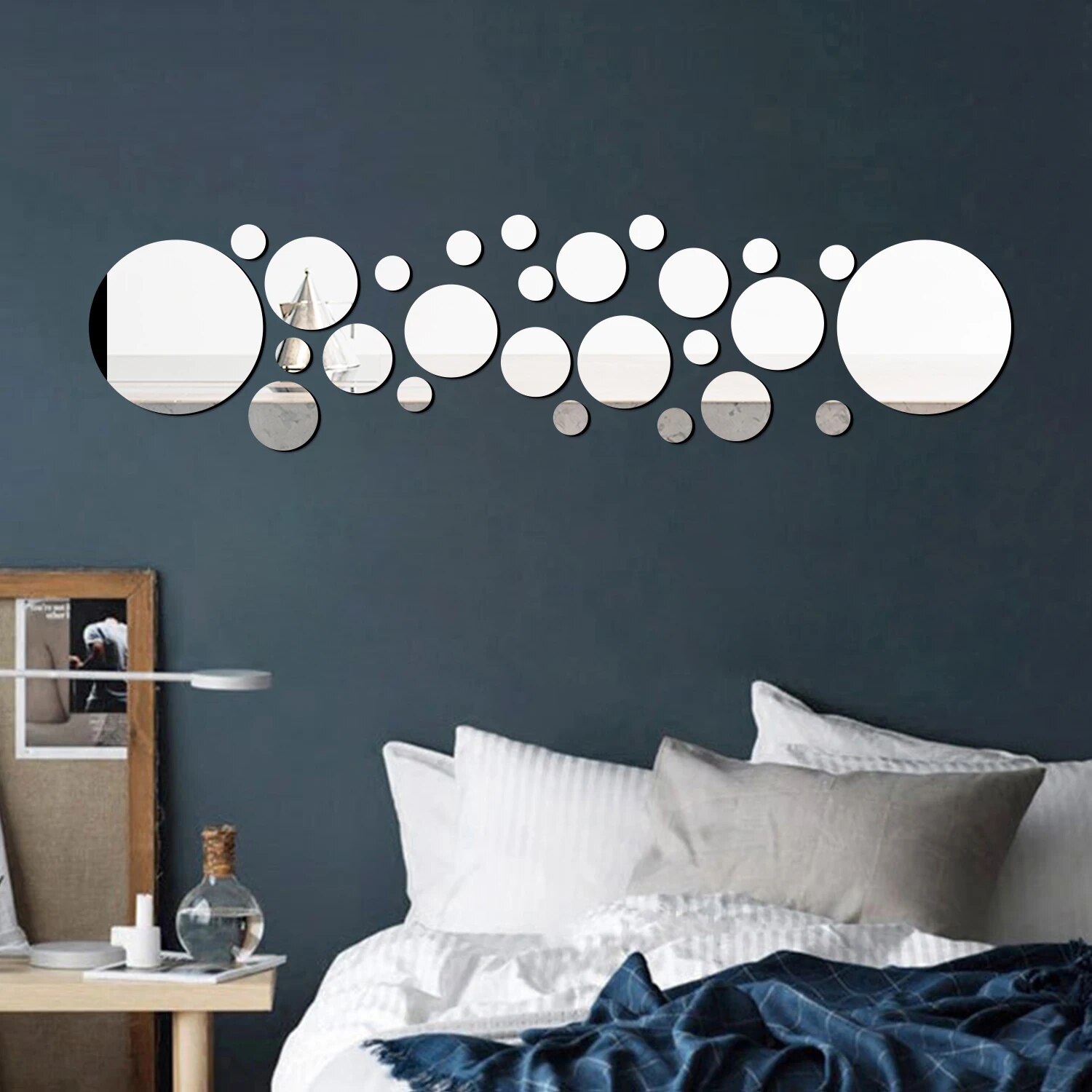 26PCS Geometrik Dairesel Krist - Rattan Mirror Round incelemesi ve fiyatı