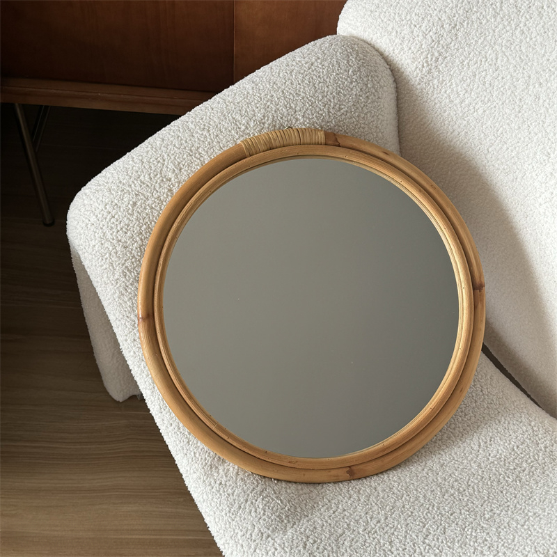 Ortaçağ Rattan Ayna Makyaj Ayn - Rattan Mirror Round incelemesi ve fiyatı