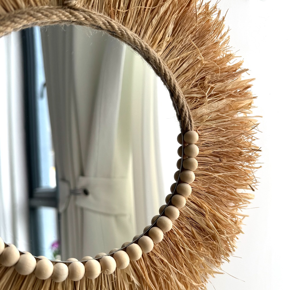 El yapımı Boho Rafya Ayna Duva - Rattan Mirror Round incelemesi ve fiyatı