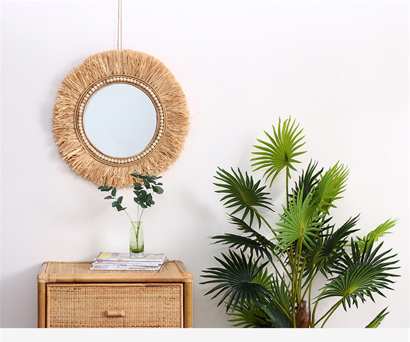 Rattan Dekoratif Aynalar Banyo - Rattan Mirror Round incelemesi ve fiyatı